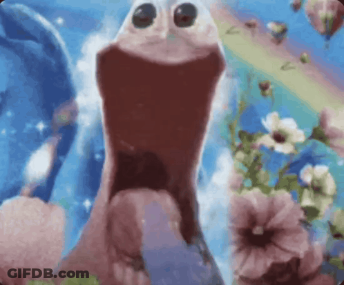 Cartoon Character With Open Mouth GIF