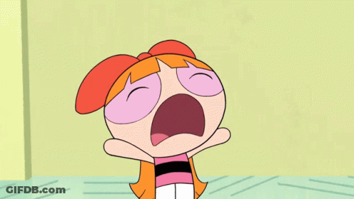 Cartoon Character With Orange Hair Crying GIF