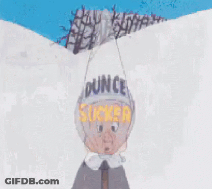 Cartoon Character With Party Hat Saying Azue GIF