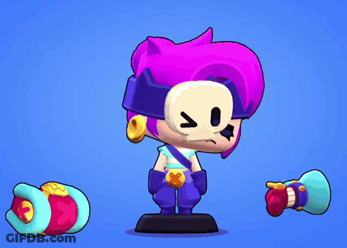 Cartoon Character With Pig Nose And Skull On Head GIF