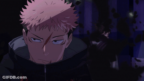 Cartoon Character With Pink Hair And Black Jacket GIF