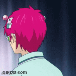 Cartoon Character With Pink Hair And Green Glasses GIF