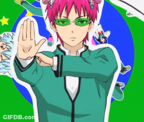 Cartoon Character With Pink Hair And Green Glasses GIF