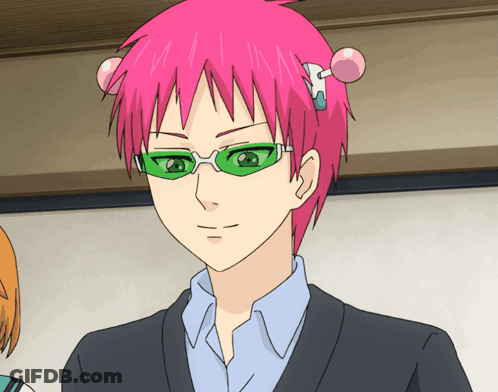 Cartoon Character With Pink Hair And Green Sunglasses GIF