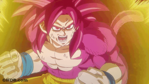 Cartoon Character With Pink Hair And Red Eyes Pointing GIF