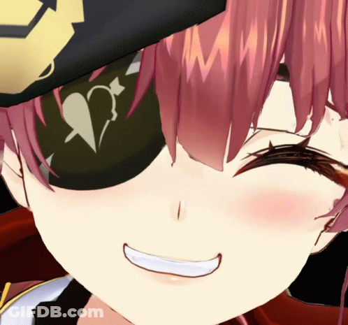 Cartoon Character With Pink Hair Close Up GIF