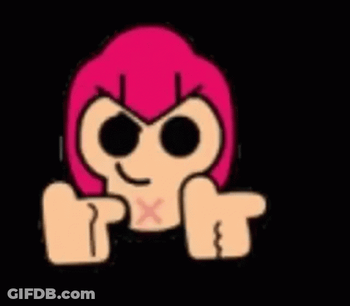 Cartoon Character With Pink Hair Holding Balls GIF