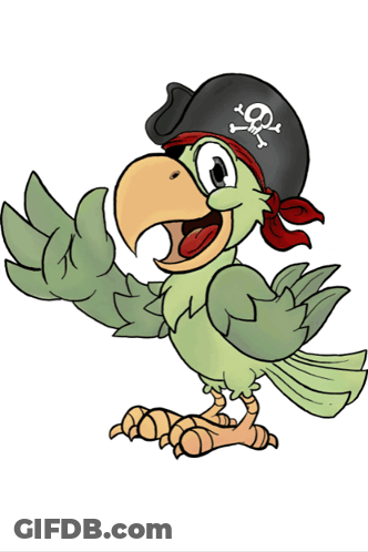 Cartoon Character With Pirate Hat And Sword Says Calm Down Clyde GIF