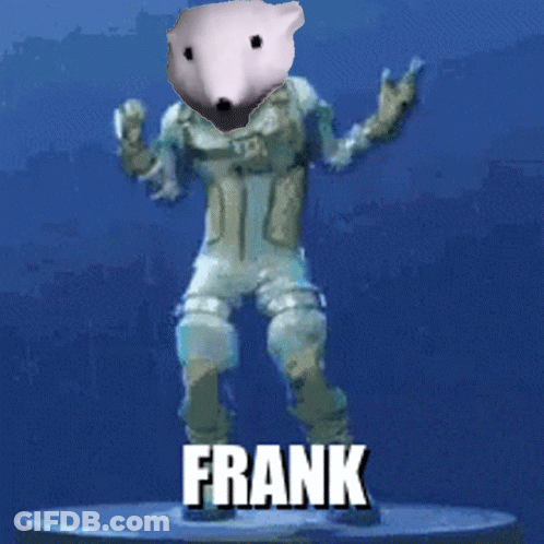 Cartoon Character With Polar Bear Head Frank GIF