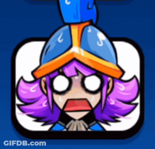 Cartoon Character With Purple Hair And Blue Helmet GIF