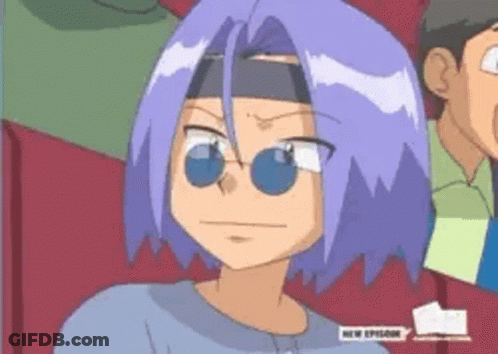 Cartoon Character With Purple Hair And Blue Sunglasses GIF
