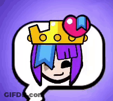 Cartoon Character With Purple Hair And Crown GIF