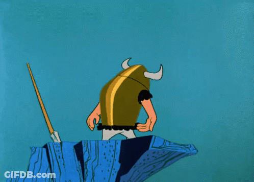 Cartoon Character With Purple Hair And Helmet Walking GIF