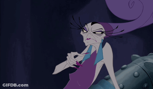 Cartoon Character With Purple Hair And Purple Shirt GIF