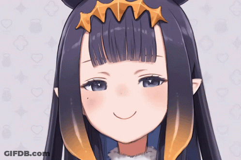 Cartoon Character With Purple Hair Close Up GIF
