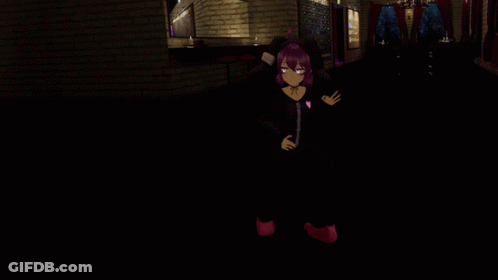 Cartoon Character With Purple Hair GIF