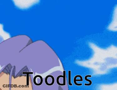 Cartoon Character With Purple Hair Toodles GIF