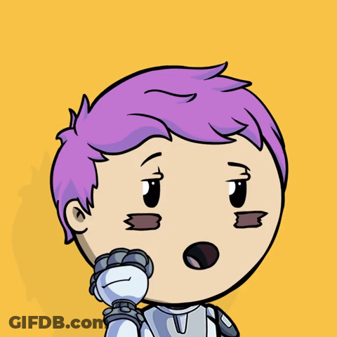 Cartoon Character With Purple Hair Yay GIF
