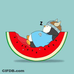 Cartoon Character With Purple Penguin Between Two Others GIF