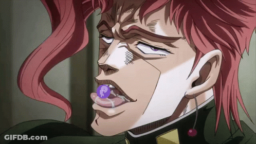 Cartoon Character With Purple Pill Marked P GIF