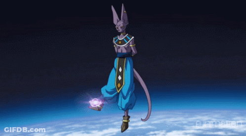 Cartoon Character With Purple Tail Flying GIF