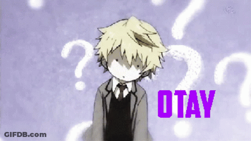 Cartoon Character With Question Mark Saying Otay GIF