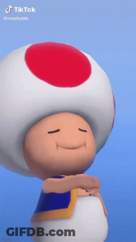 Cartoon Character With Red And White Circle On Hat GIF
