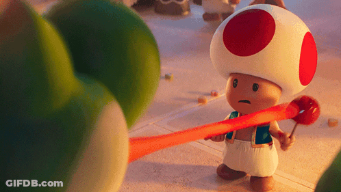 Cartoon Character With Red Circle On Hat GIF