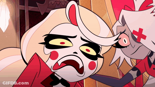 Cartoon Character With Red Cross On Face GIF