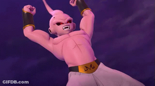 Cartoon Character With Red Eyes And Pink Body GIF