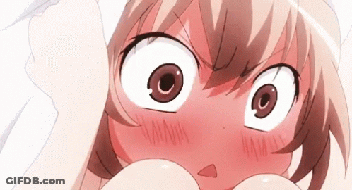 Cartoon Character With Red Face And Big Eyes GIF