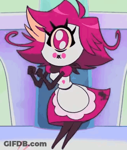 Cartoon Character With Red Hair And Big G GIF