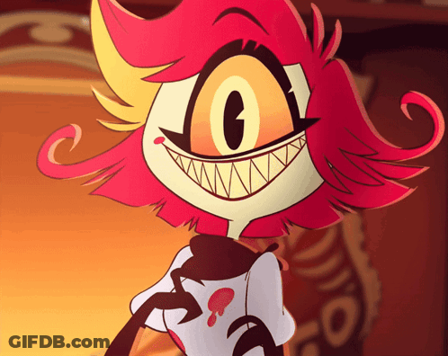 Cartoon Character With Red Hair And Big G On Face GIF