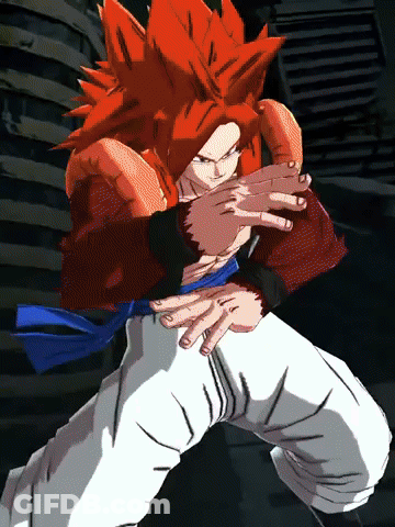 Cartoon Character With Red Hair And Blue Belt GIF
