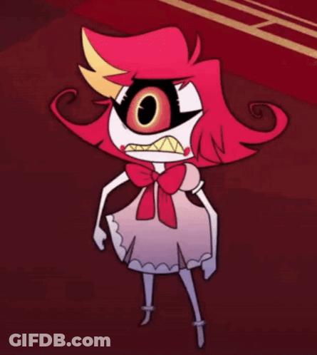 Cartoon Character With Red Hair And Bow On Dress GIF