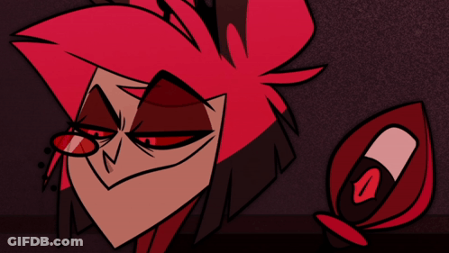 Cartoon Character With Red Hair And Eyes GIF