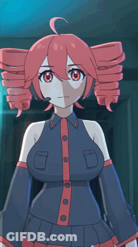 Cartoon Character With Red Hair And Microphone GIF