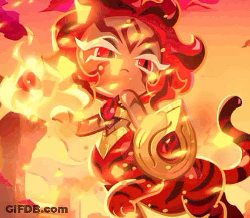 Cartoon Character With Red Hair And Sword GIF