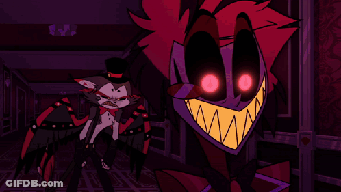 Cartoon Character With Red Hair In Hallway GIF