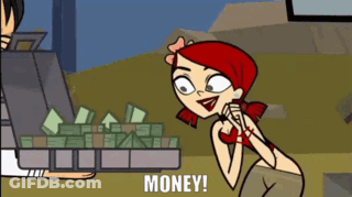Cartoon Character With Red Hair Saying Money GIF