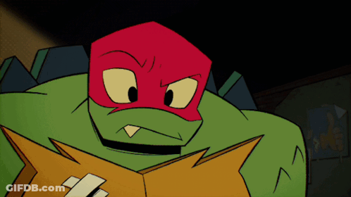 Cartoon Character With Red Head Reading Book GIF