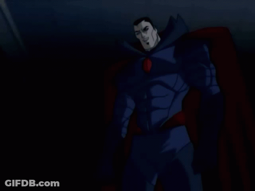 Cartoon Character With Red Heart In Dark Room GIF