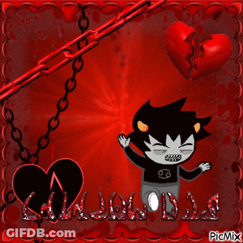 Cartoon Character With Red Heart GIF