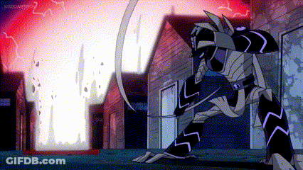 Cartoon Character With Red Lightning Bolt GIF