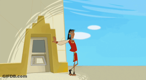 Cartoon Character With Red Shirt And White Sleeves GIF