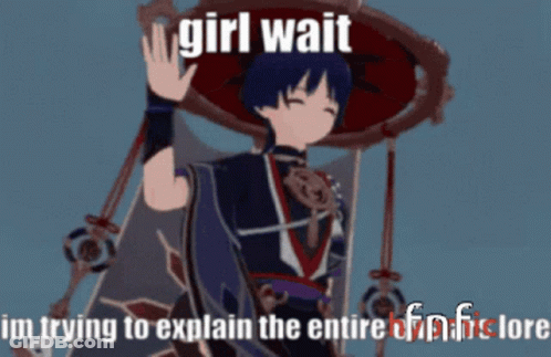 Cartoon Character With Red Umbrella Saying Girl Wait GIF