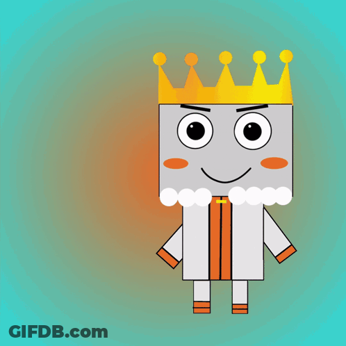 Cartoon Character With Reverse Card GIF