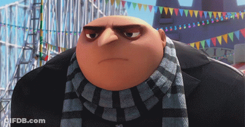 Cartoon Character With Scarf Looking GIF
