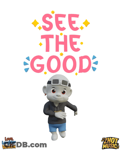 Cartoon Character With See The Good Sign GIF