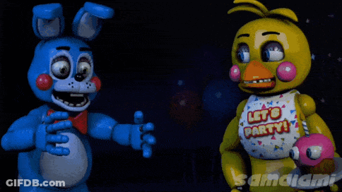 Cartoon Character With Shirt Saying Let's Party GIF